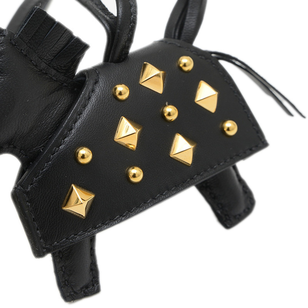 Hermes Hermès Rodeo Robeo Lock PM Bag Charm, Black, Gold Hardware, K Stamp - Picture 3 of 4
